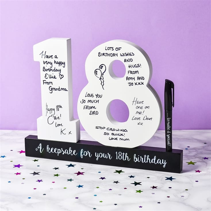 18Th Birthday Gift Ideas For Girls
 18th Birthday Signature Numbers