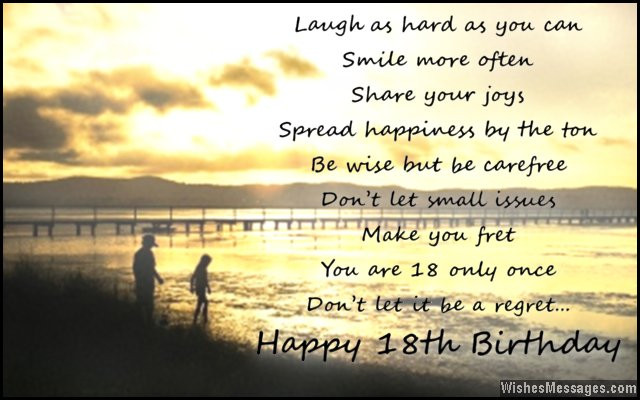 18th Birthday Quotes For Daughter
 18th Birthday Wishes for Son or Daughter Messages from
