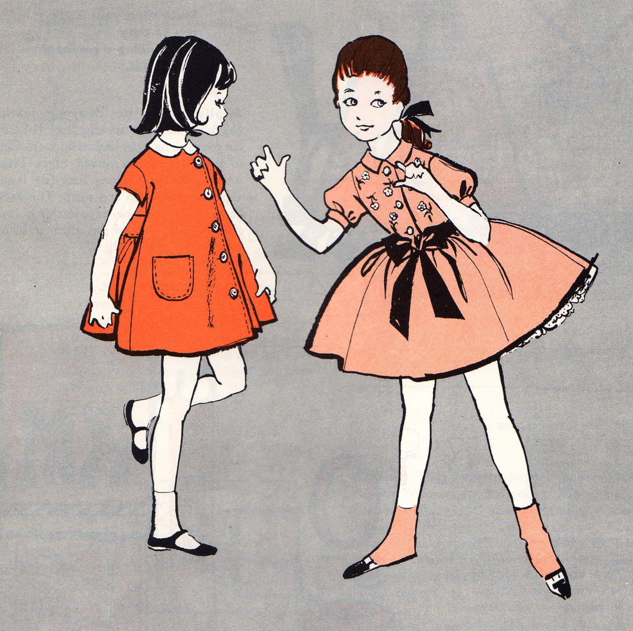 1960S Children Fashion
 1960s Children’s Fashion Illustration