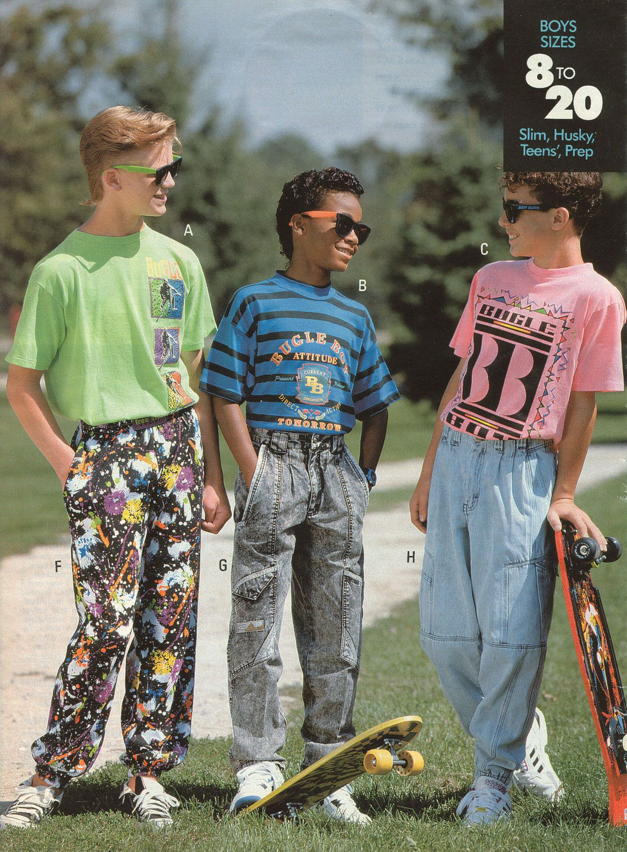 1990S Kids Fashion
 Bugle Boy — No one was safe from 80s fashion I m