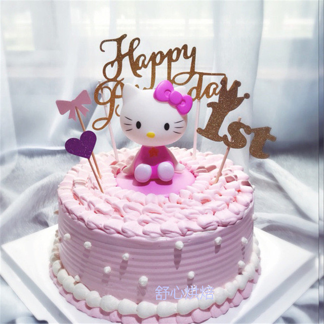 1st Birthday Cake For Girl
 girls toys hello kitty birthday cake topper birthday