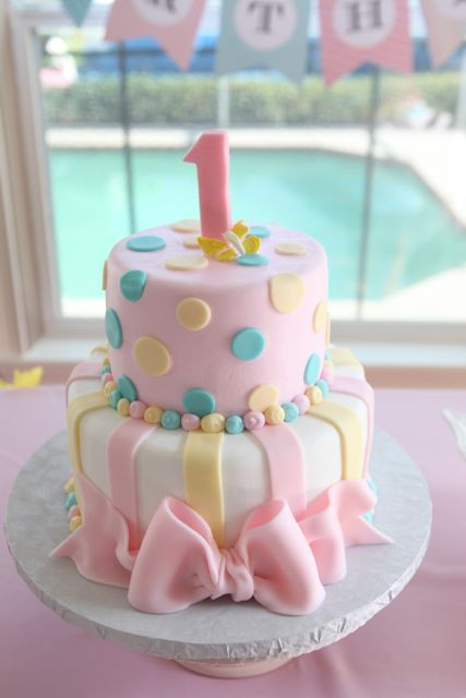 1st Birthday Cake For Girl
 Splashing into ONE Amelia s first birthday bash