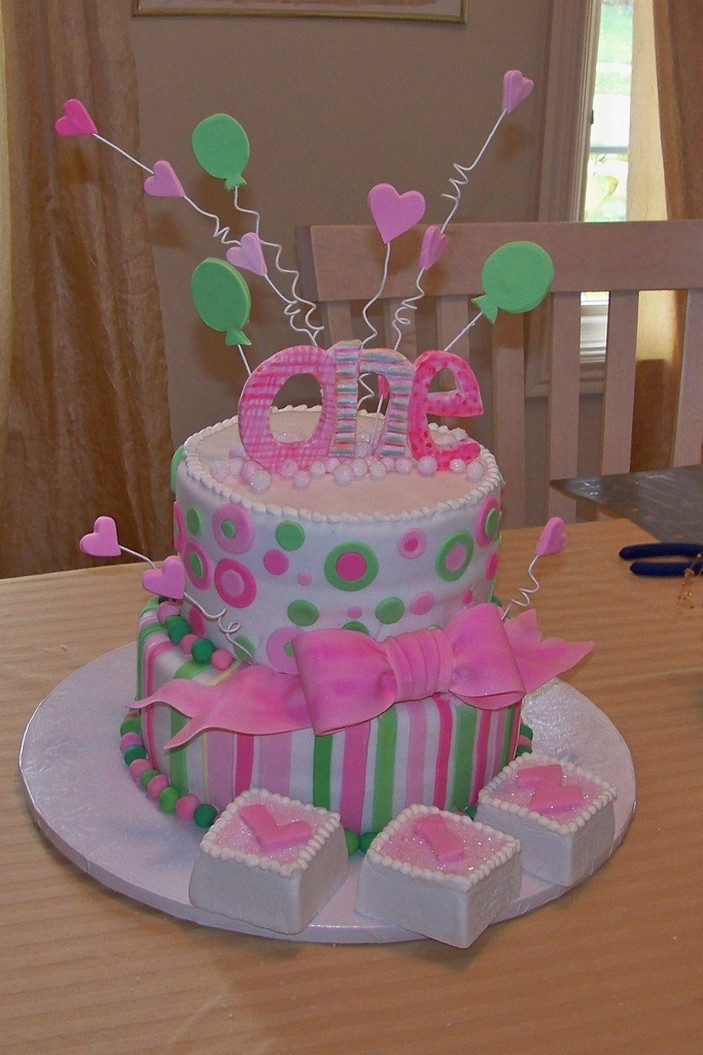 1st Birthday Cake Ideas For Girl
 Picnic Party First Birthday Cakes