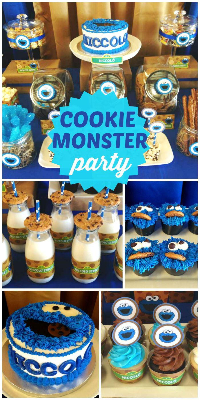 1st Birthday Party Boy
 An awesome Cookie Monster boy first birthday party with an