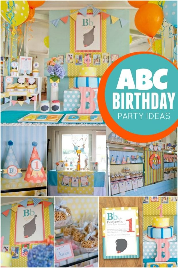 1st Birthday Party Boy
 ABC Themed 1st Birthday Party