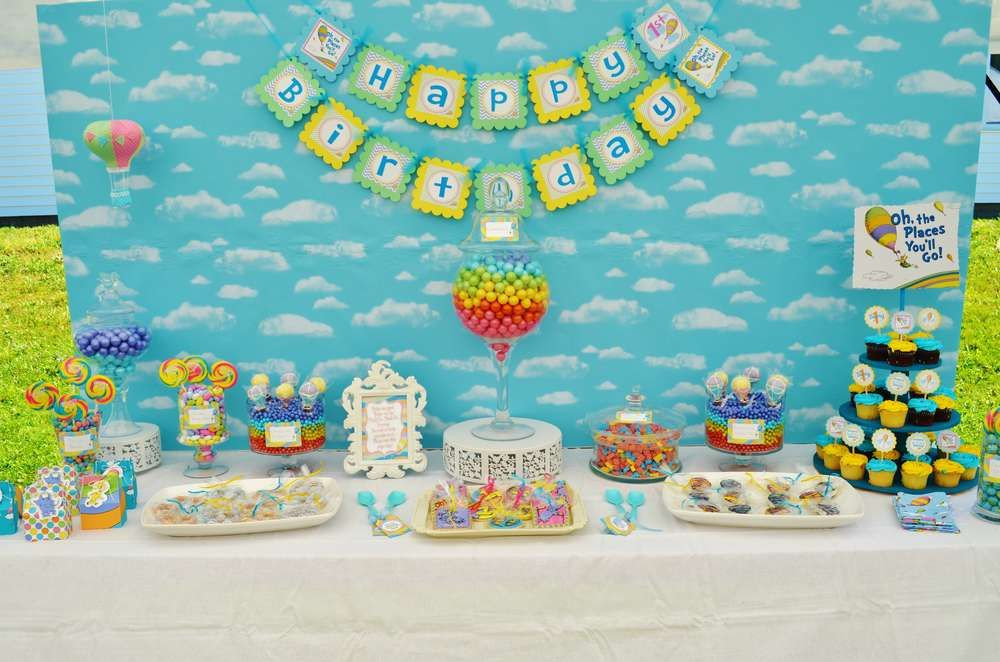 1st Birthday Party Places
 Oh The Places You ll Go 1st Birthday Party