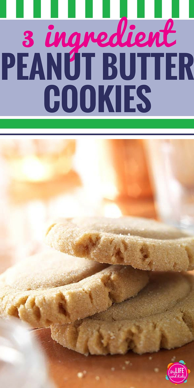 2 Ingredient Peanut Butter Cookies No Egg
 Easy Peanut Butter Cookie Recipe No Flour