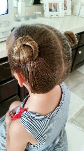 2 Little Girls Hairstyles
 Toddler Hair two buns