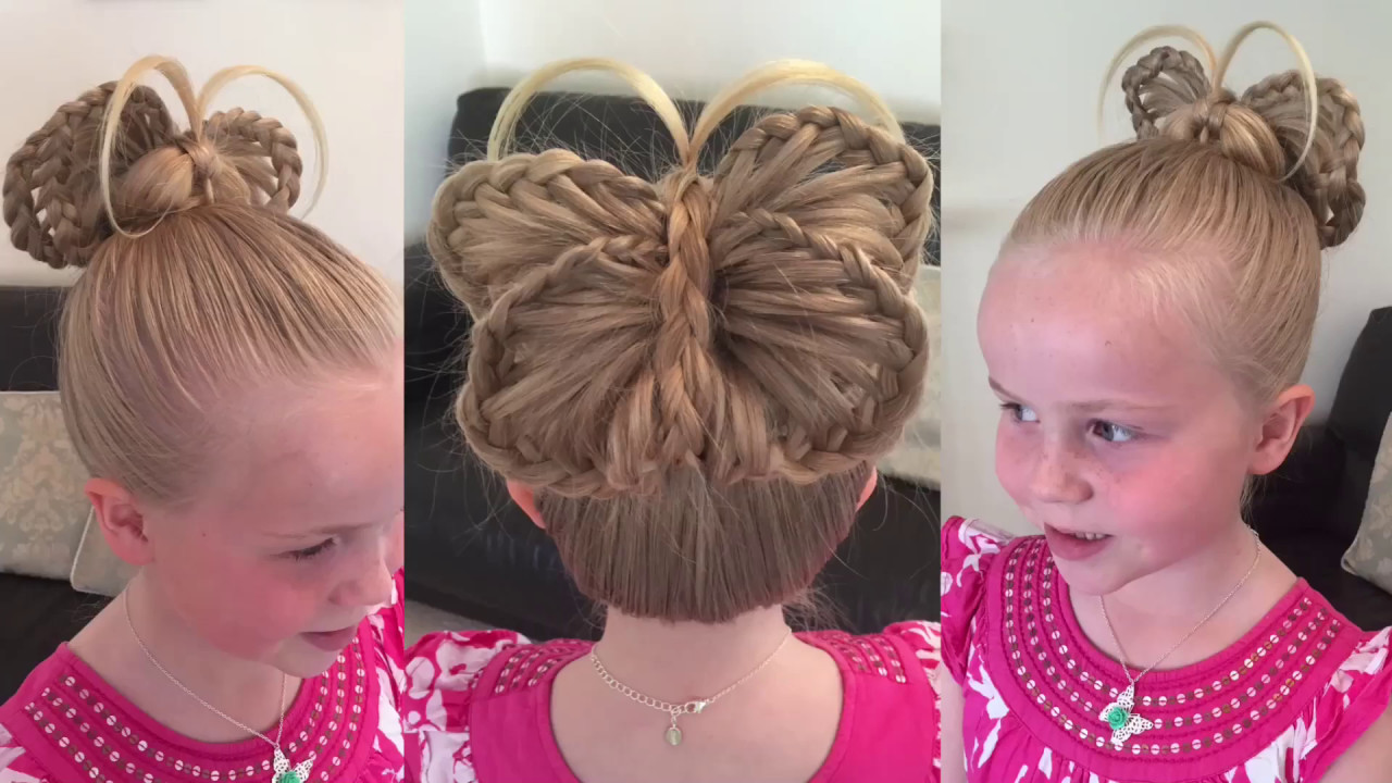 2 Little Girls Hairstyles
 Braided Butterfly hair tutorial by Two Little Girls