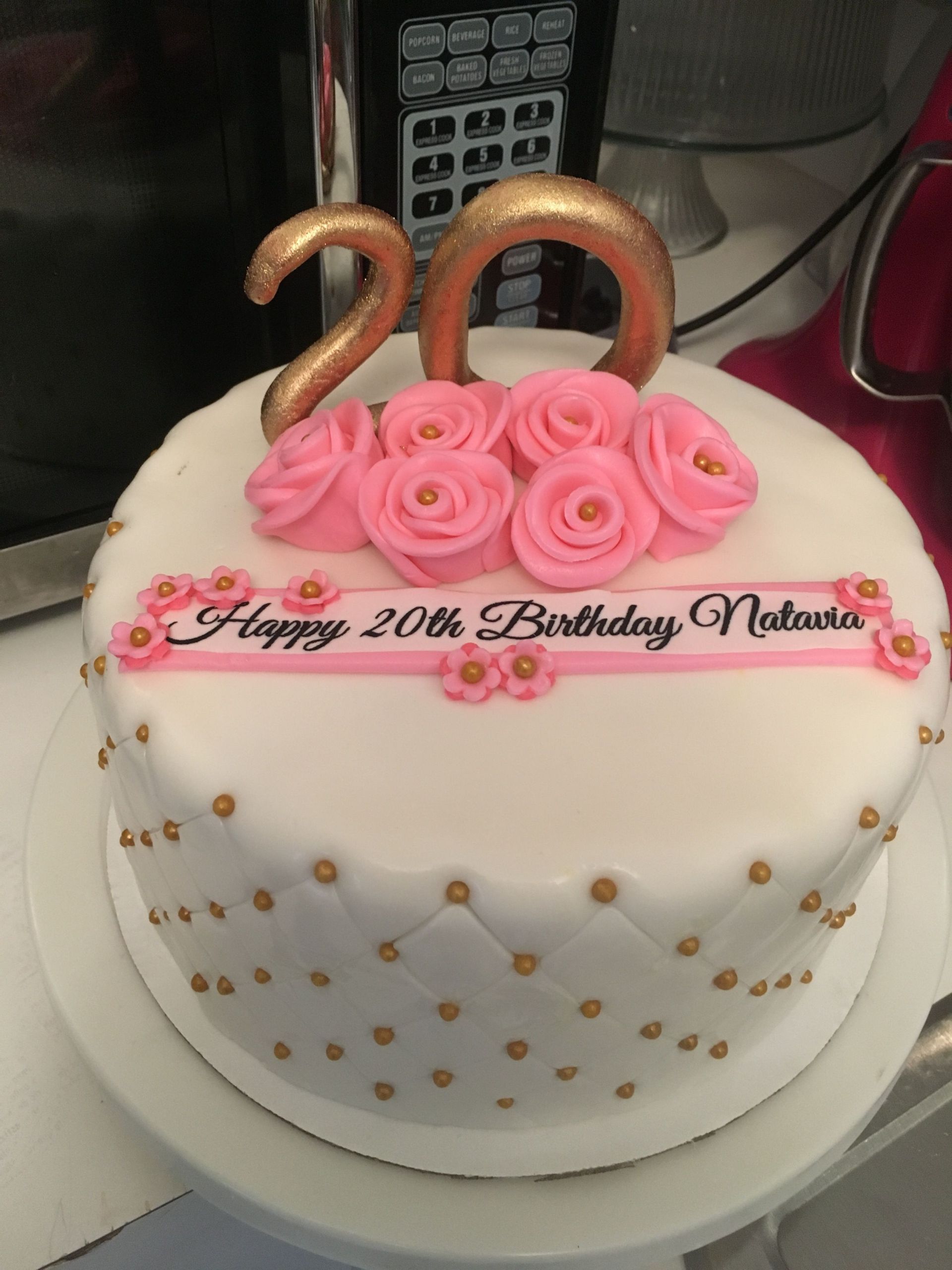 20th Birthday Cake Ideas
 Happy 20th Birthday Cake in 2019