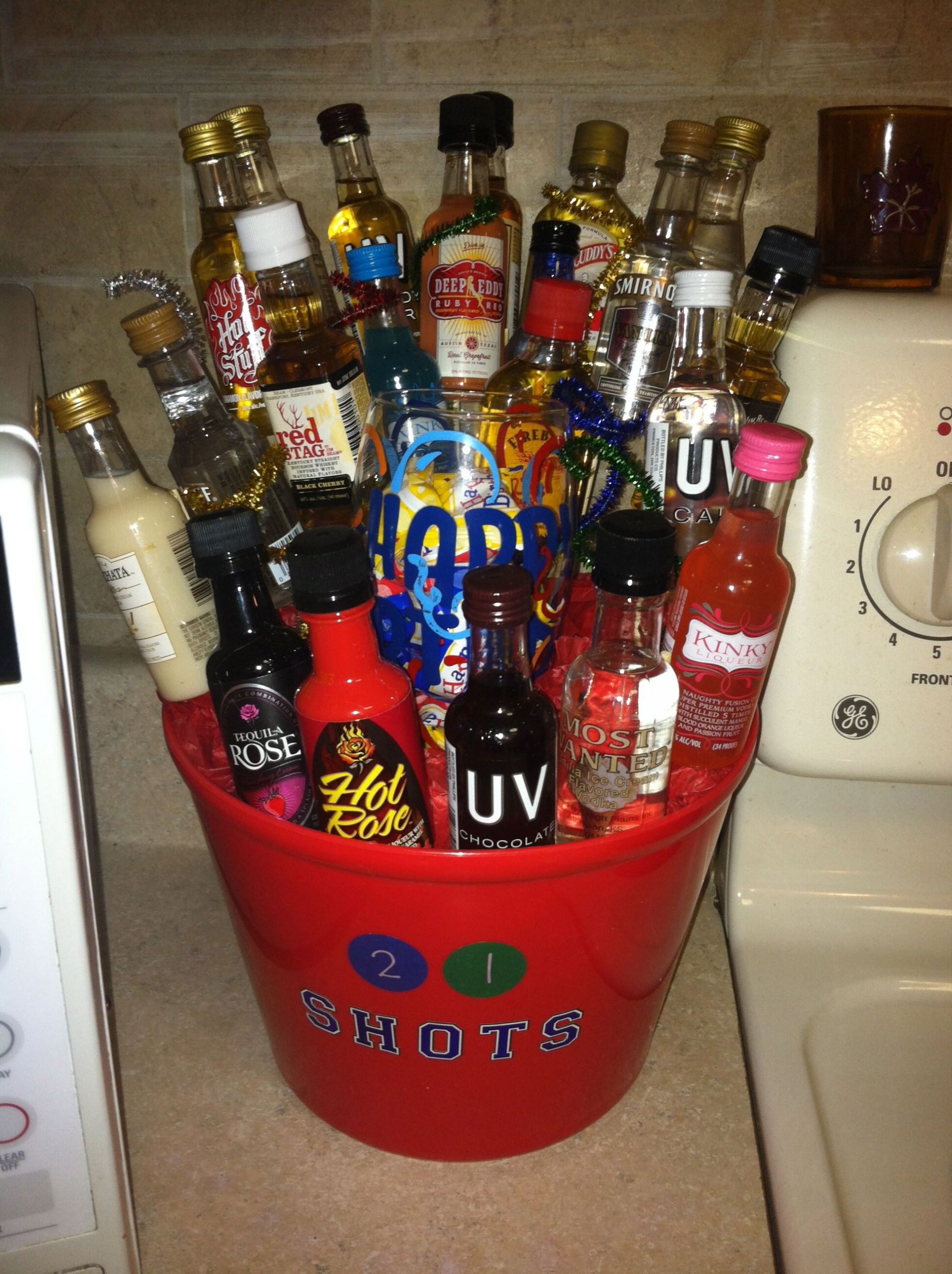 21St Birthday Gift Ideas For Brother
 Gift basket for my brothers 21st birthday