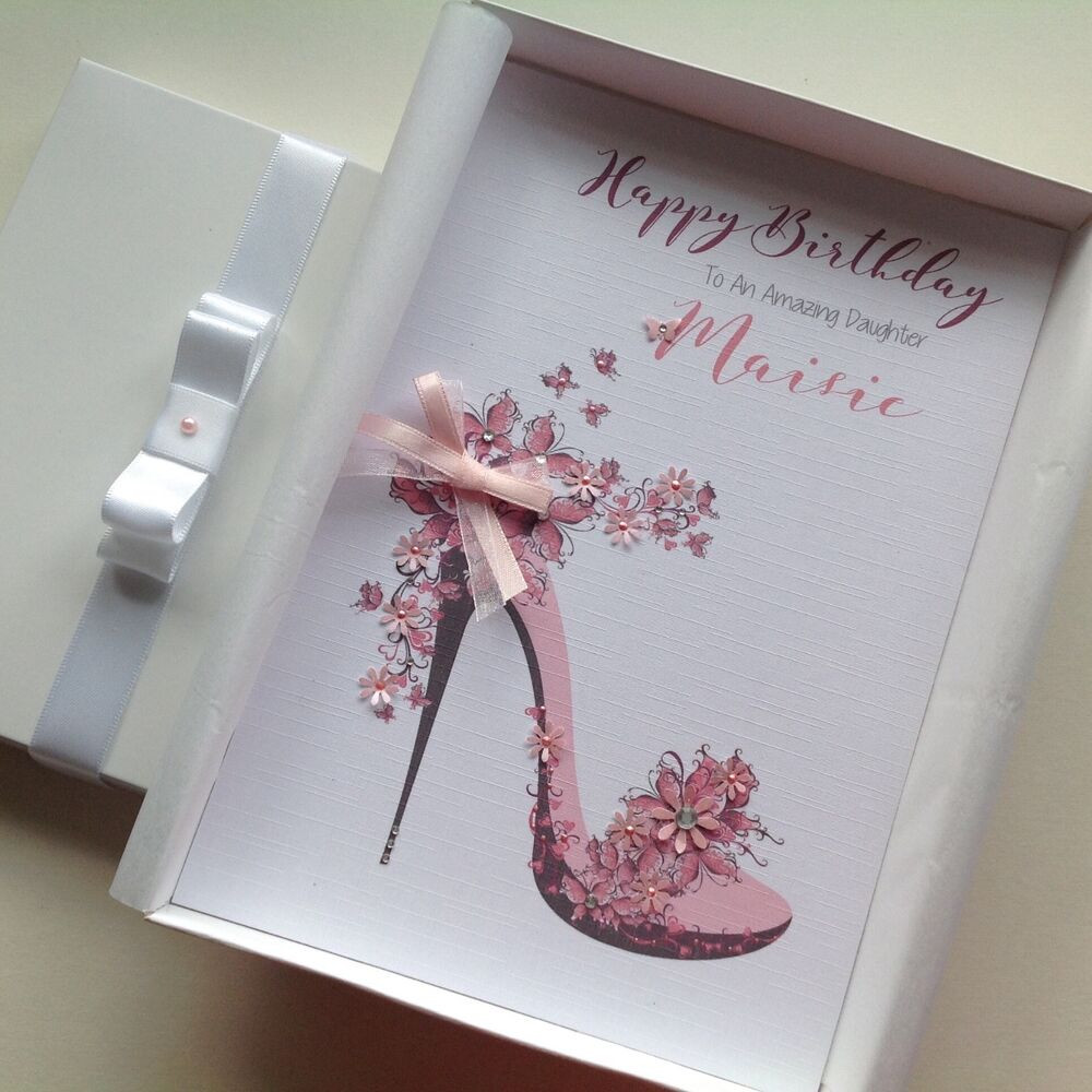 21st Birthday Gift Ideas For Daughter
 Personalised Handmade Birthday Card GIFT BOX Mum Grand