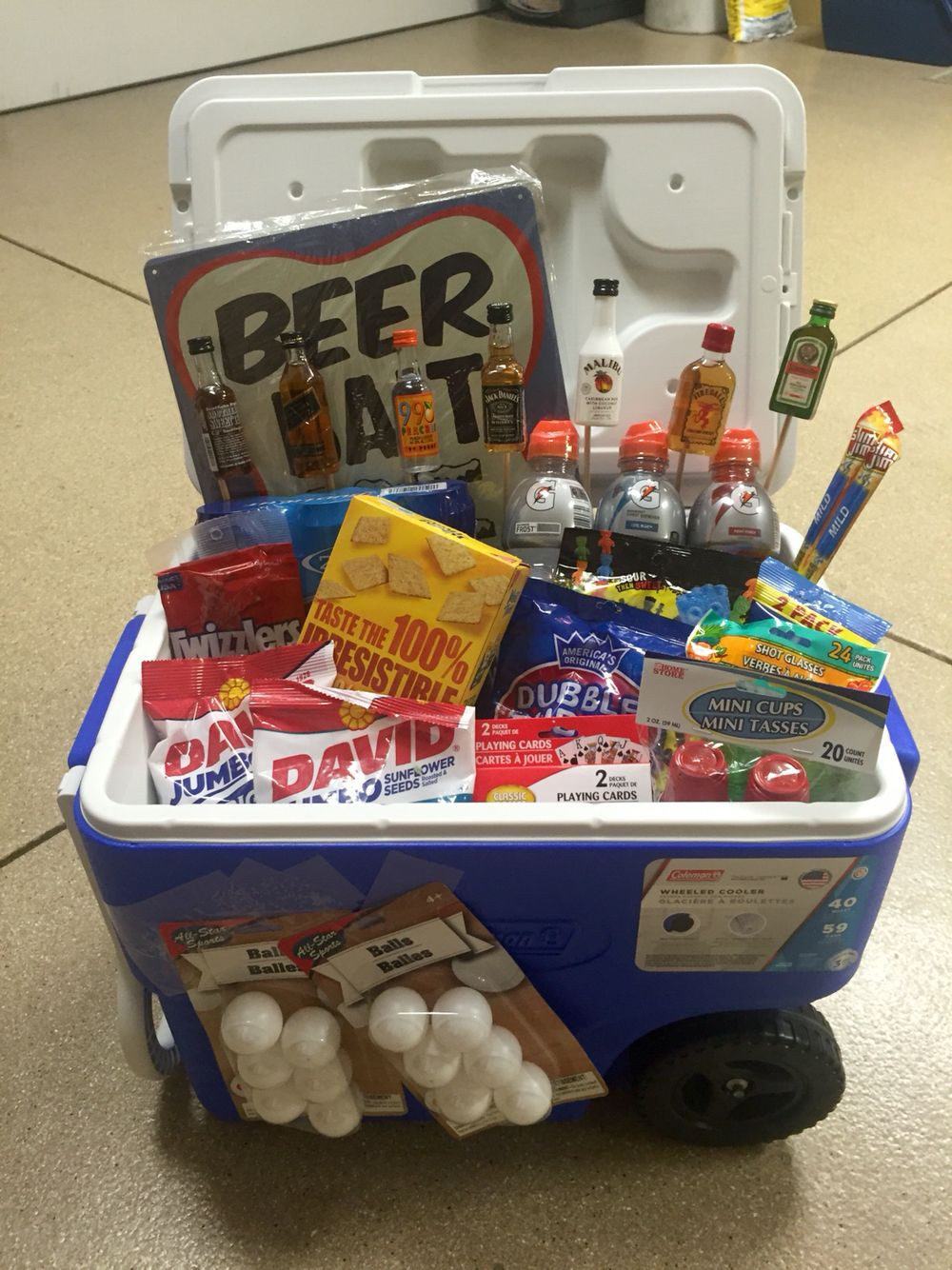 21St Birthday Gift Ideas For Guys
 Ice Chest Gift Basket 21st birthday for a guy