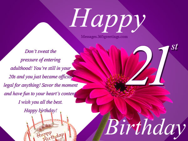 21st Birthday Quotes For Her
 HAPPY 21ST BIRTHDAY QUOTES FROM MOTHER TO DAUGHTER image