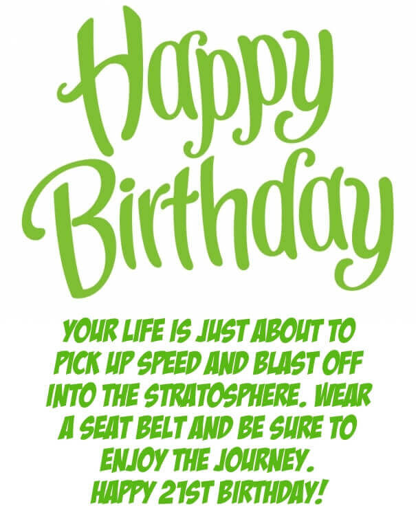 21st Birthday Quotes For Her
 Happy 21 Birthday Quotes QuotesGram