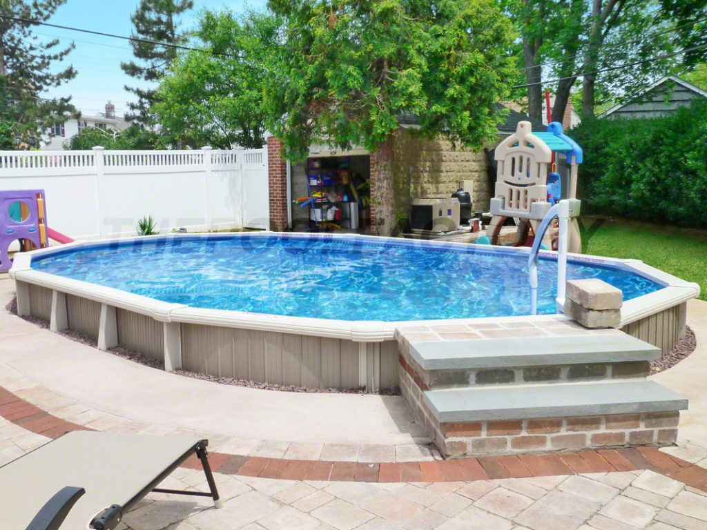 24' Above Ground Pool
 Semi inground Pool s The Pool Factory
