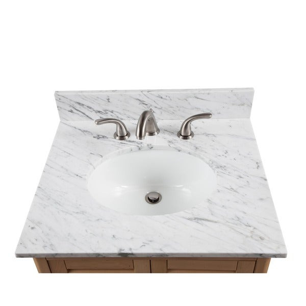 25 Bathroom Vanity With Sink
 Shop Alaterre 25 inch W Marble Sink Top for Bath Vanity