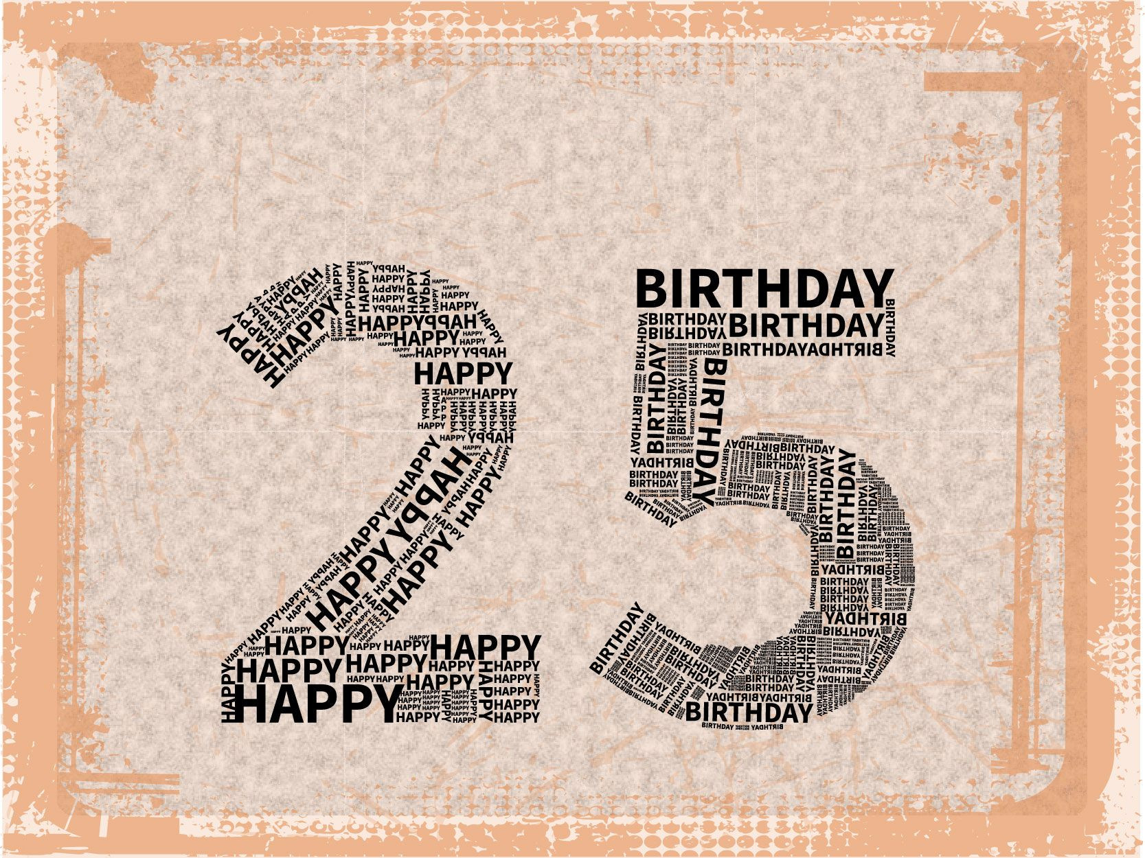 25Th Birthday Quotes For Myself
 Happy 25th Birthday MsTypoLogo Pinterest