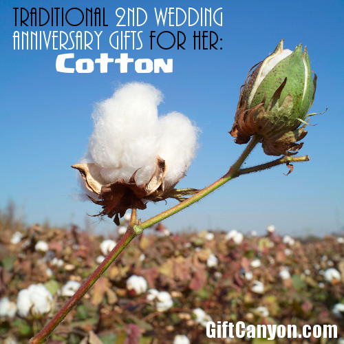 2nd Wedding Anniversary Gifts For Her
 Traditional 2nd Wedding Anniversary Gifts for Her Cotton