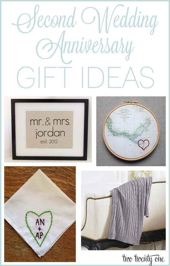 2Nd Wedding Gift Ideas
 Second Anniversary Gift Ideas