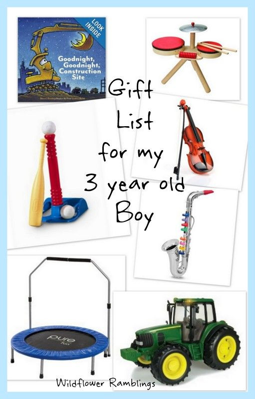 3 Yr Old Birthday Gift Ideas
 t ideas for my 3 year old boy