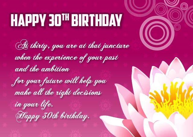 30 Birthday Wishes
 50 Best 30th Birthday Wishes for Loved e Perfect Way