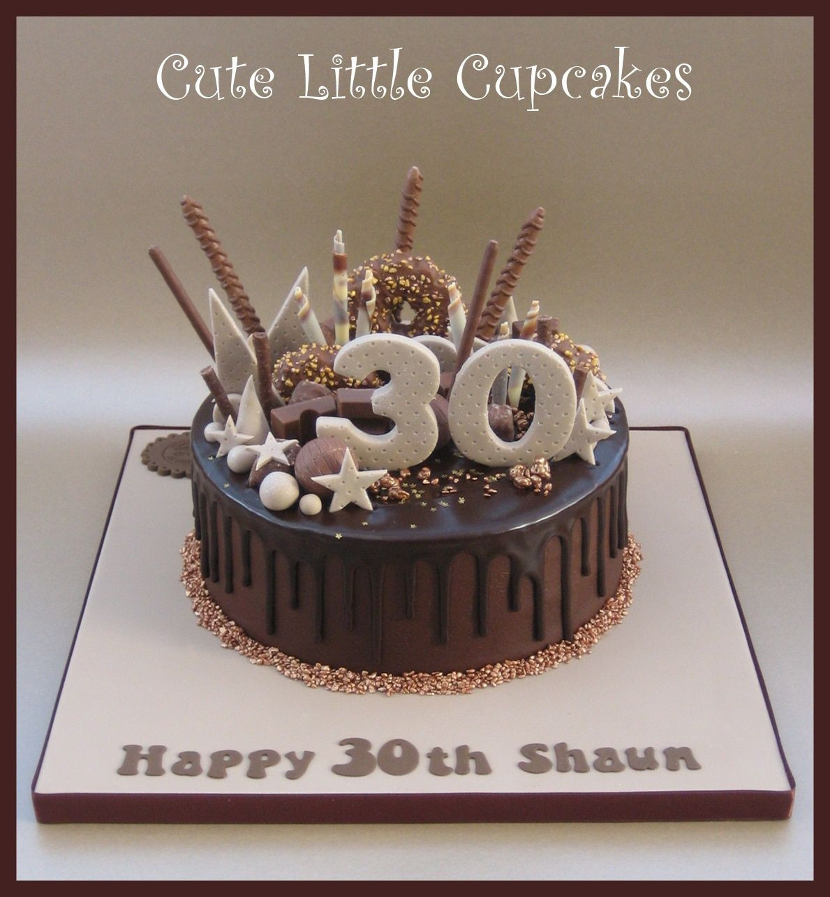 30th Birthday Cake For Him
 30th Birthday Chocolate Drip Cake x