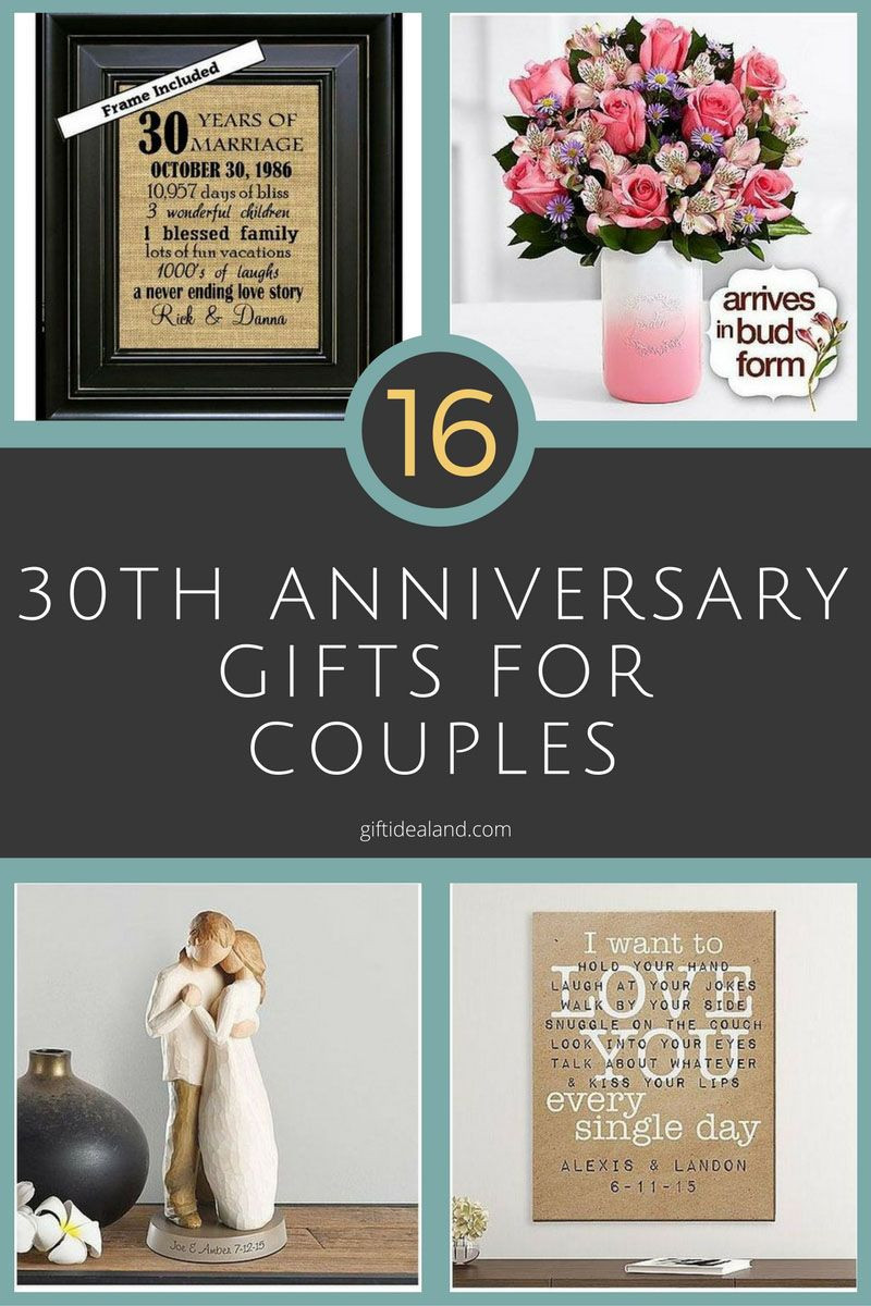 30Th Birthday Gift Ideas For Wife
 30 Good 30th Wedding Anniversary Gift Ideas For Him & Her