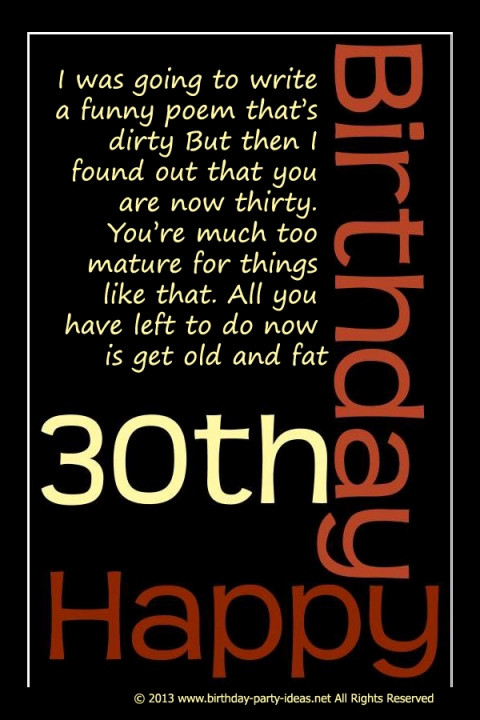 30Th Birthday Quotes
 Happy 30th Birthday Quotes QuotesGram