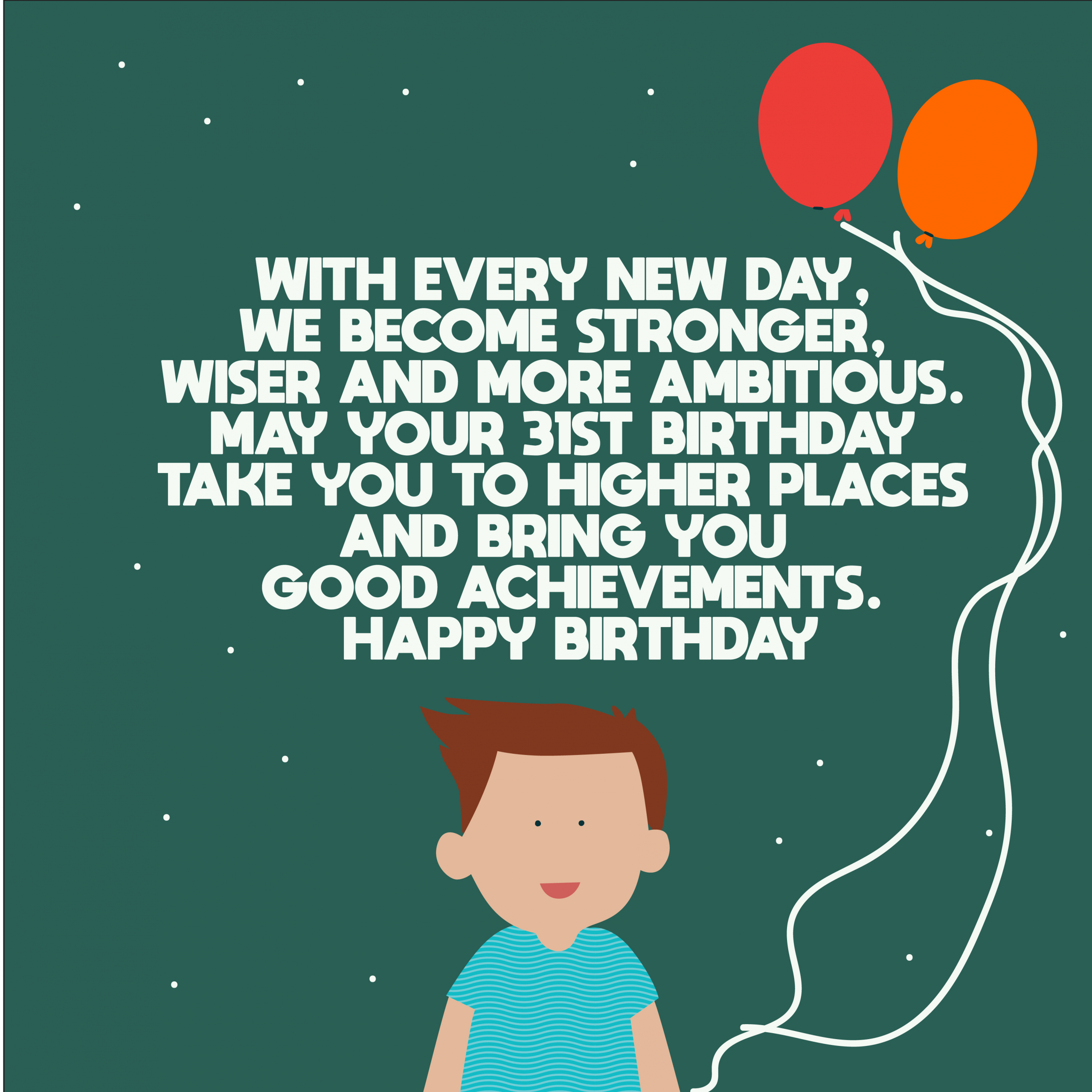 31St Birthday Quotes
 Happy 31st Birthday Wishes