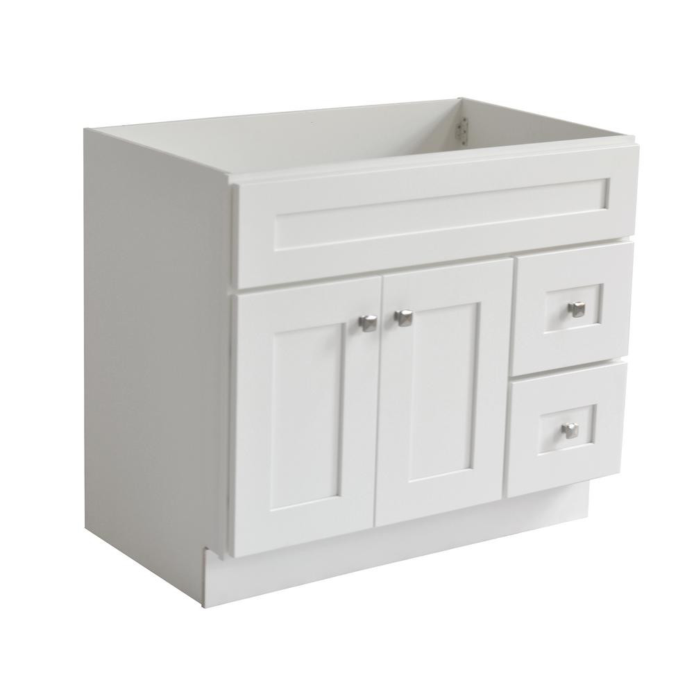 36 X 21 Bathroom Vanity
 Design House Brookings Ready to Assemble 36 in W x 21 in