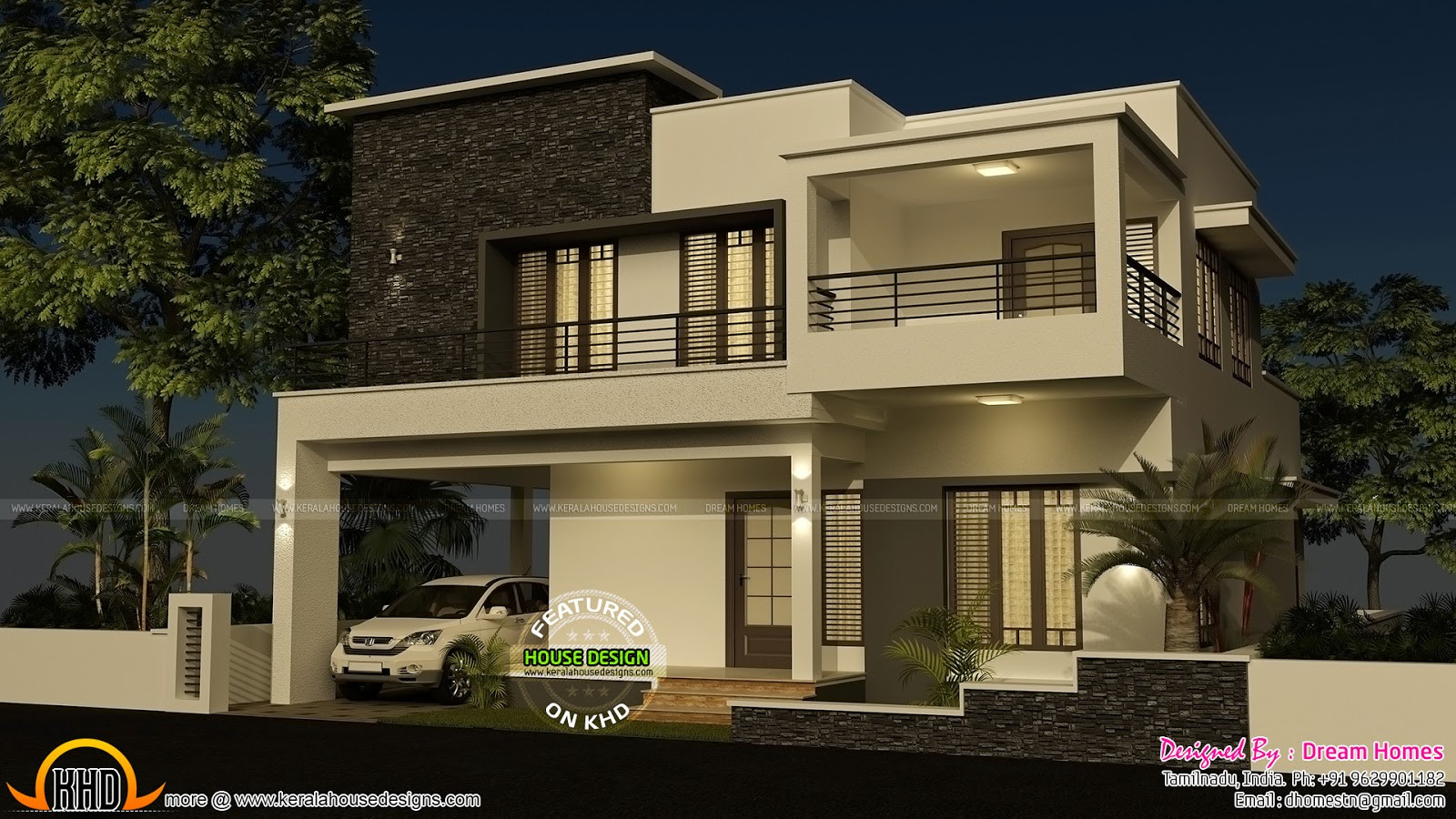 4 Bedroom Modern House Plans
 1600 sq ft Tamil house plan