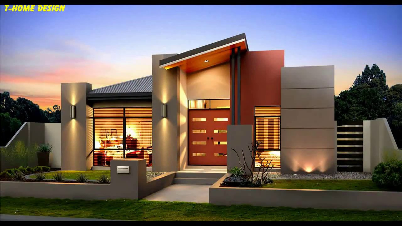 4 Bedroom Modern House Plans
 Modern single storey house design with 4 bedrooms