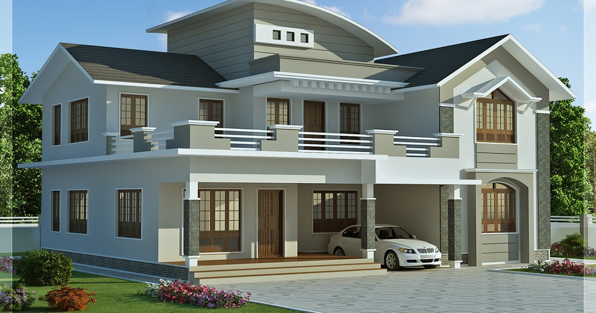 4 Bedroom Modern House Plans
 2960 sq feet 4 bedroom villa design Kerala home design and