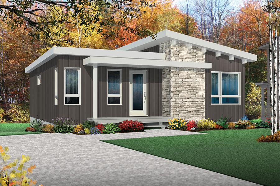 4 Bedroom Modern House Plans
 4 Bedrm 2064 Sq Ft Contemporary House Plan 126 1870