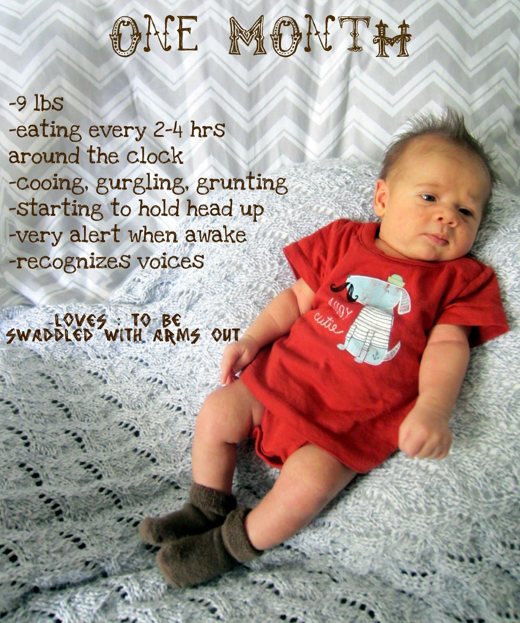 4 Month Old Baby Quotes
 one month old baby update