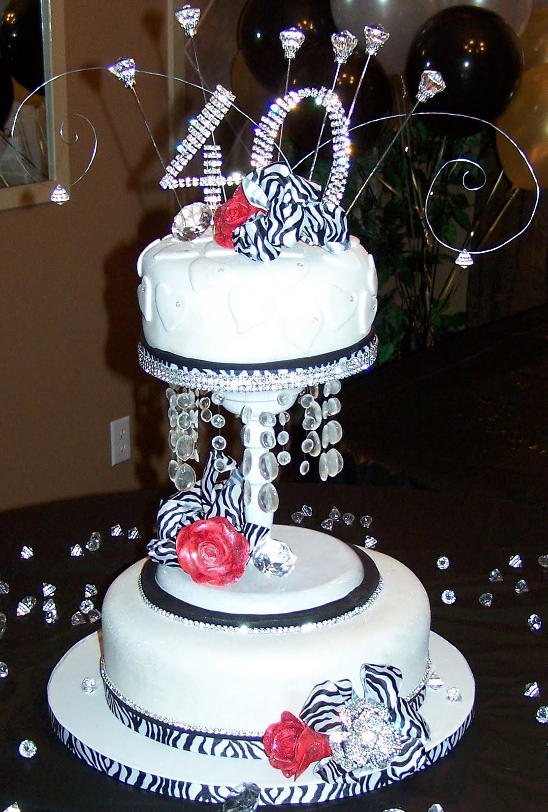 40th Birthday Cake Ideas For Her
 Wendy Woo Cakes Celebrating 40 with STYLE & BLING