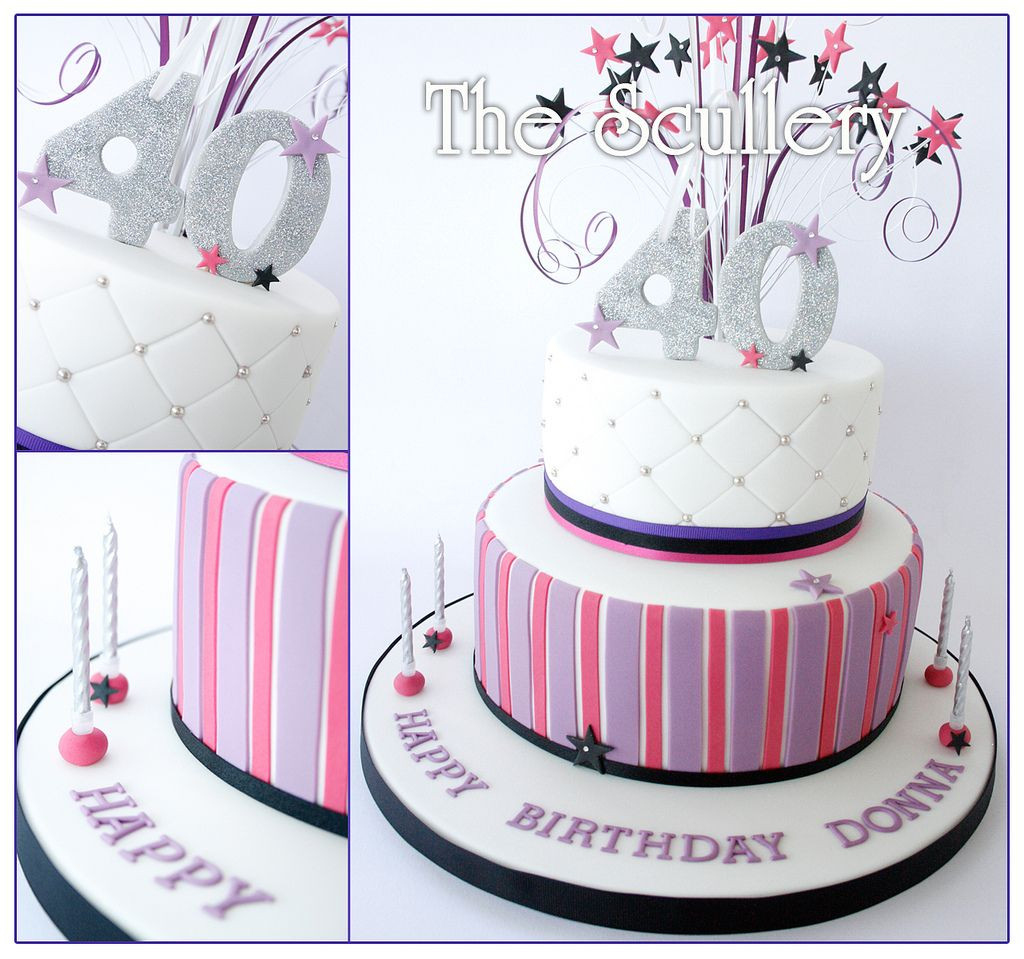 40th Birthday Cake Ideas For Her
 La s 40th Birthday Cake