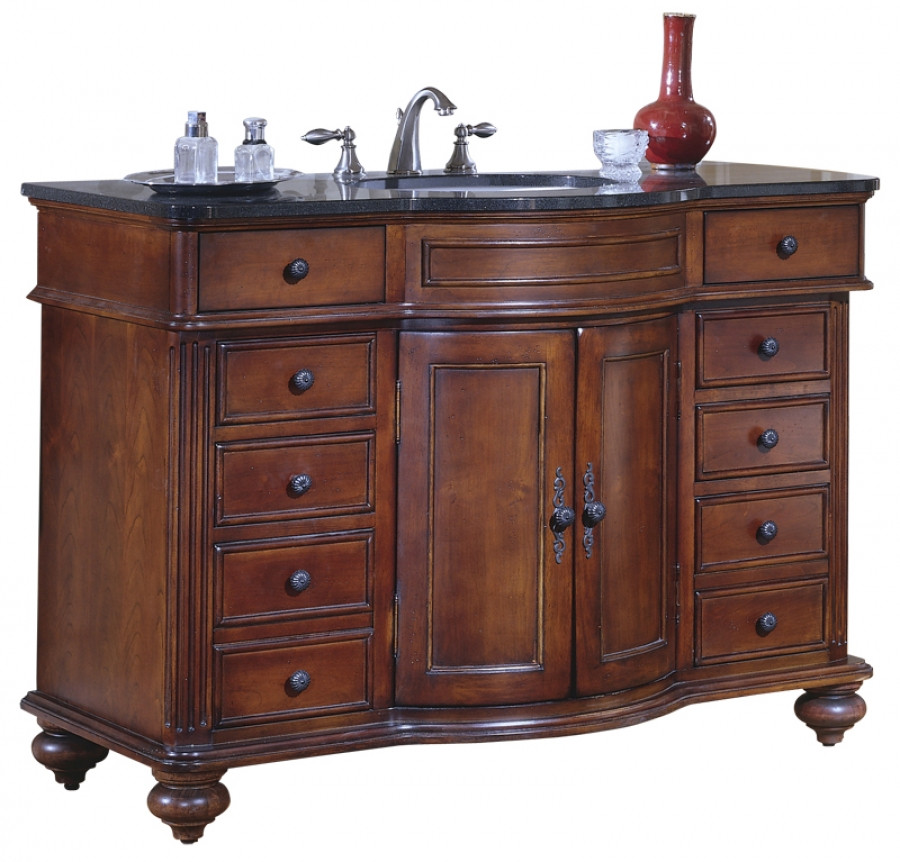 48 Bathroom Vanity Without Top
 48 5 Inch Single Sink Bathroom Vanity with Choice of Top