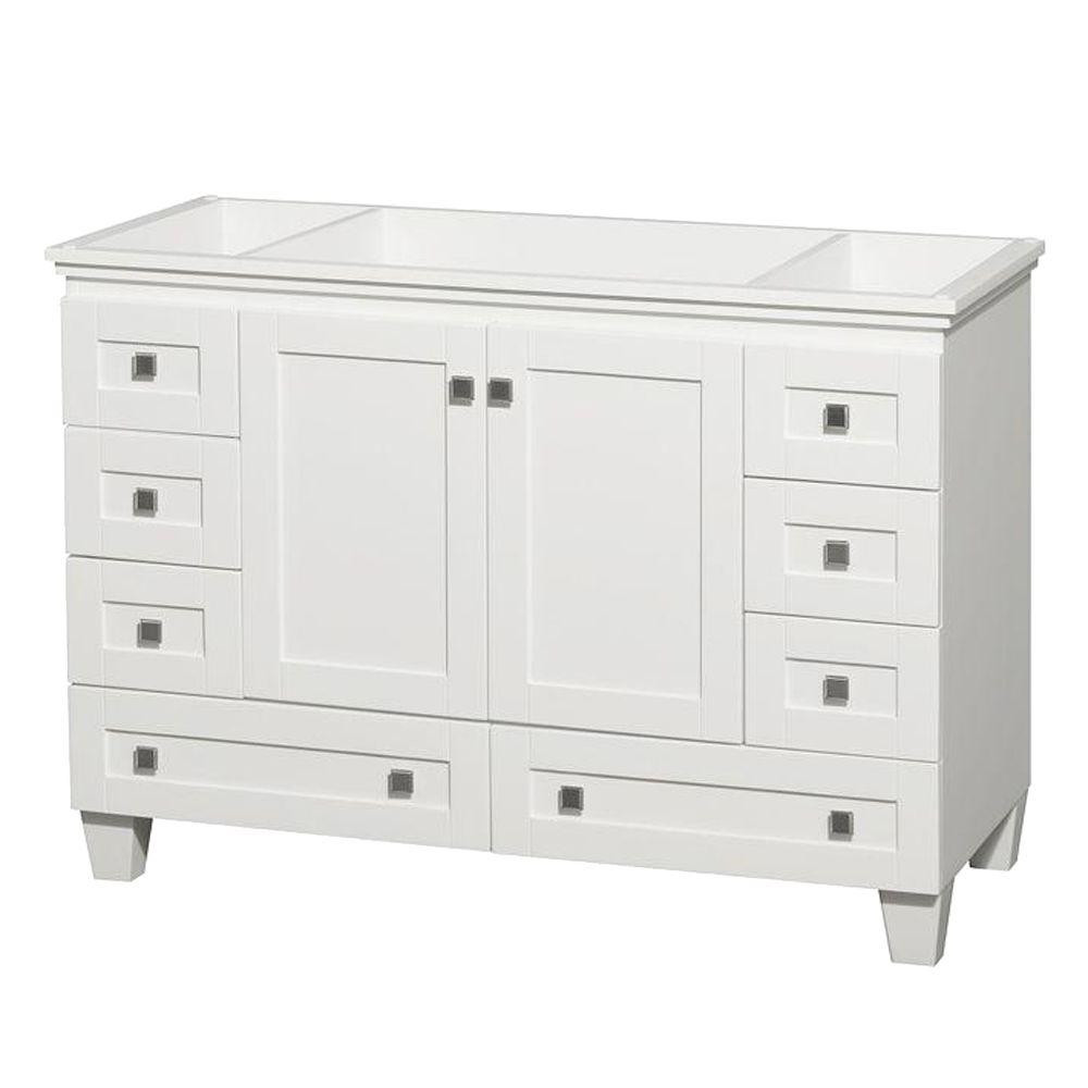 48 Bathroom Vanity Without Top
 Design House Wyndham 48 in W x 21 in D Unassembled