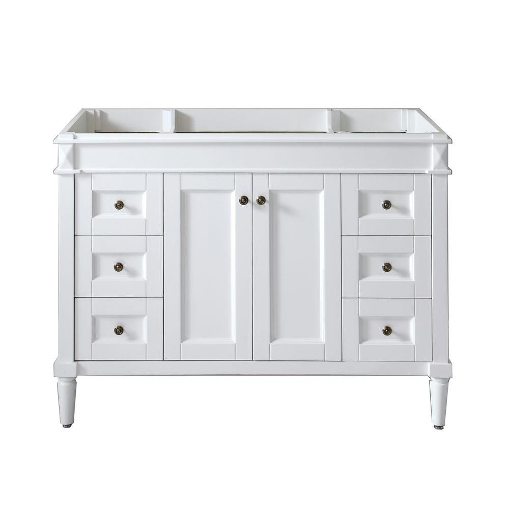 48 Bathroom Vanity Without Top
 Virtu USA Tiffany 48 in W Bath Vanity Cabinet ly in