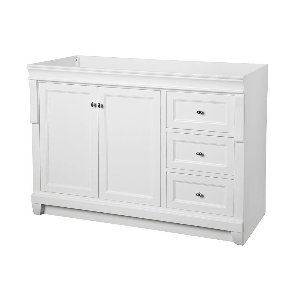 48 Bathroom Vanity Without Top
 Foremost Naples 48 in W Bath Vanity Cabinet ly in White