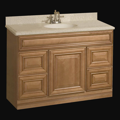 48 Bathroom Vanity Without Top
 Pace Plantation Series 48" x 21" Vanity with Drawers at