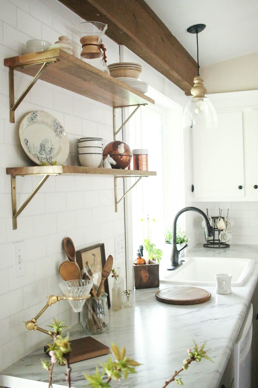 $5000 Kitchen Remodel
 Vintage Whites Blog Kitchen remodel reveal a $5 000