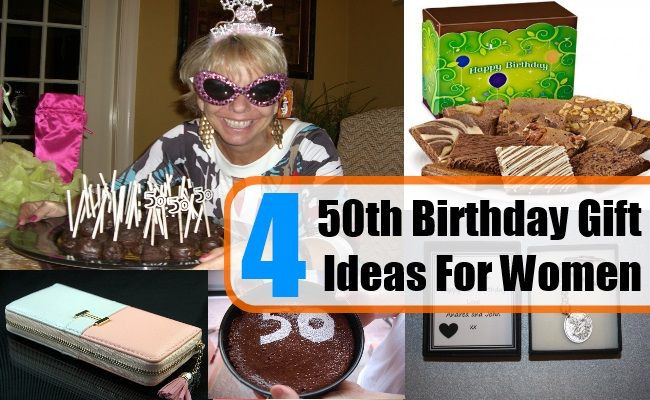 50Th Birthday Gift Ideas For Female Friend
 Four 50th Birthday Gift Ideas For Women