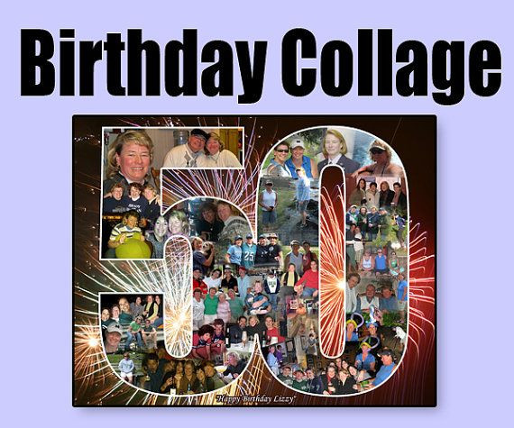50Th Birthday Gift Ideas For Wife
 Gift for Wife s Birthday Personalized 50th Collage