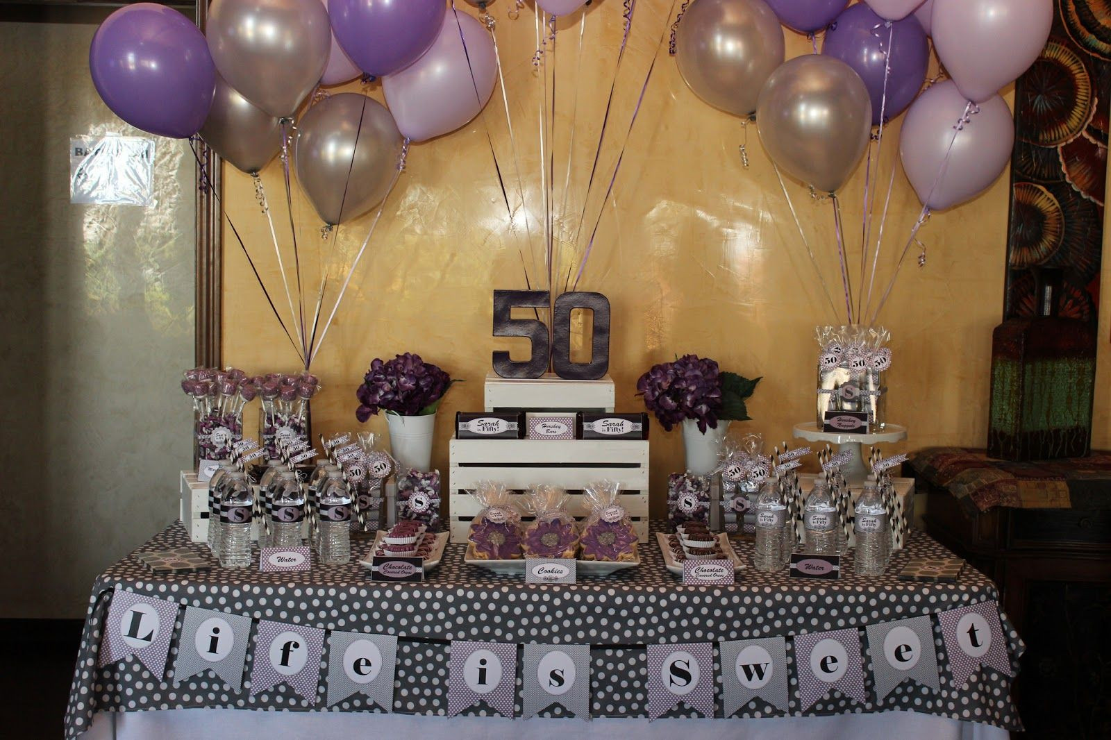 50th Birthday Party Ideas For Mom
 masculine 50th birthday centerpieces
