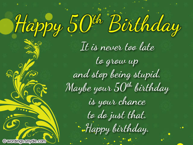 50th Birthday Wishes For Friends
 Happy 50th Birthday Wishes birthdaywishesquotesx