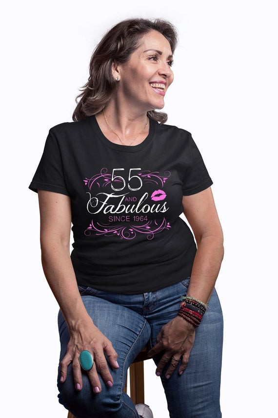 55Th Birthday Gift Ideas
 55th Birthday Gift Ideas For Women Custom T Shirt