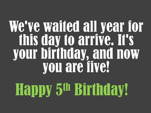 5Th Birthday Quotes
 5th Birthday Messages Wishes and Poems